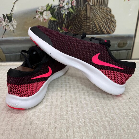 Nike Flex Experience RN 7 Womens Size 10 Black & Pink Mesh Running Shoes - Picture 4 of 9